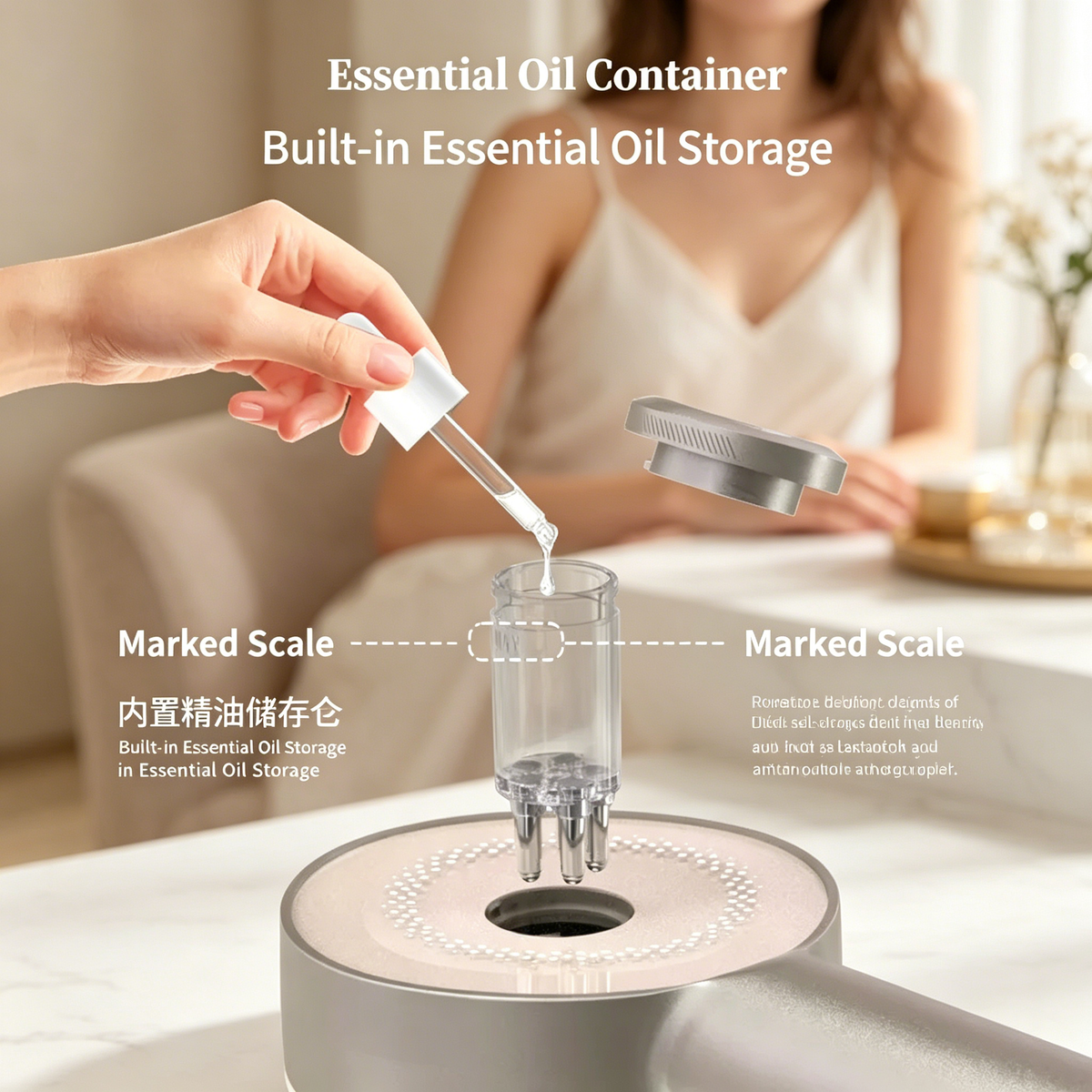 附防脫髮精華注入功能的電動按摩梳、EMS紅光梳、護髮與強韌精華、生髮與護理儀器